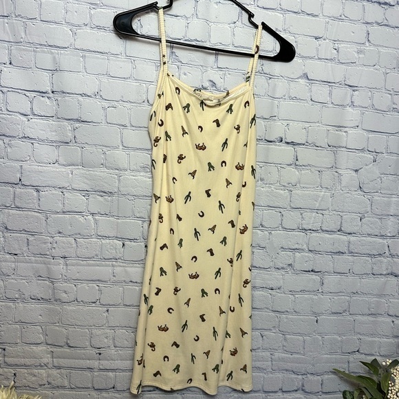See You Monday Dresses & Skirts - “See You Monday” cowboy print ribbed midi dress